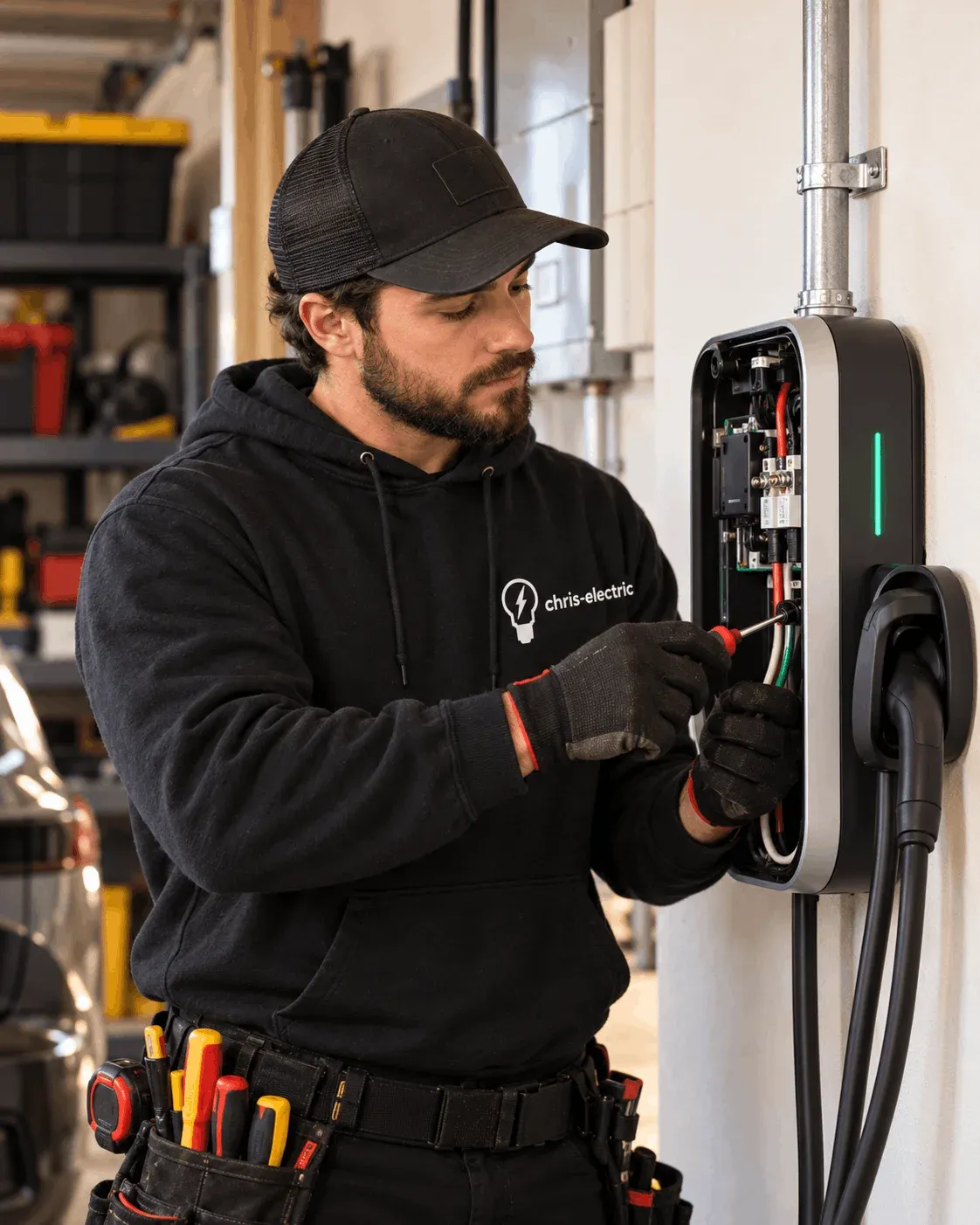 EV Charger job by Chris Electric near White Bear Lake, MN